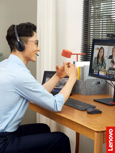 Lenovo Wired ANC Headset, USB-C and USB-A connectivity, Zoom Certified, Active Noise Cancellation, Hearing Protection, 145g Lightweight Comfortable Design, Replaceable Earcups, Business Headset - style: Wired ANC Gen 2 (UC)
