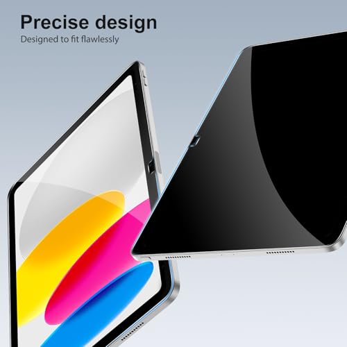 SPARIN 2+2 Pack Screen Protector for iPad (A16) 11th/10th Gen (11”/10.9”) | Tempered Glass + Camera Lens Protector Full Protection, Case Friendly, Anti Scratch, Apple Pencil Compatible-Silver - color: Silver
