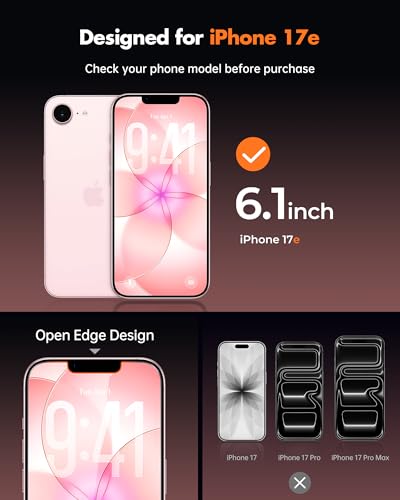 UNBREAKcable Privacy Screen Protector for iPhone 17e, 2-Pack - size: iPhone 17e