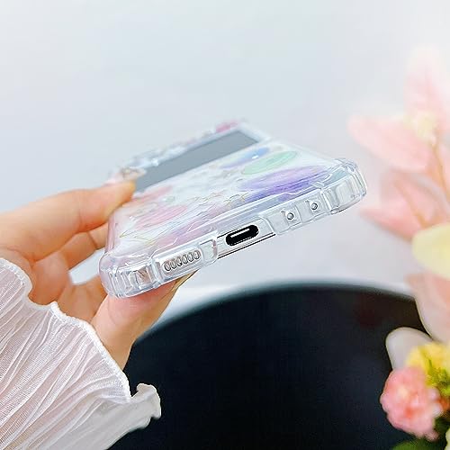Compatible with Samsung Galaxy Z Flip 6 Case/Flip 7 FE Case Women | Soft TPU Planet Sparkle Glitter Shockproof Phone Cover Girls - color: TPU\Universe Pink, size: Samsung Galaxy Flip 6/Flip 7 FE