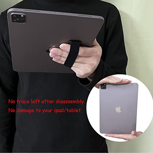 2 Pack Hand Holder Strap for iPad, Tablet & Large Phone, Handle Grip - size: 2 Pack-Black