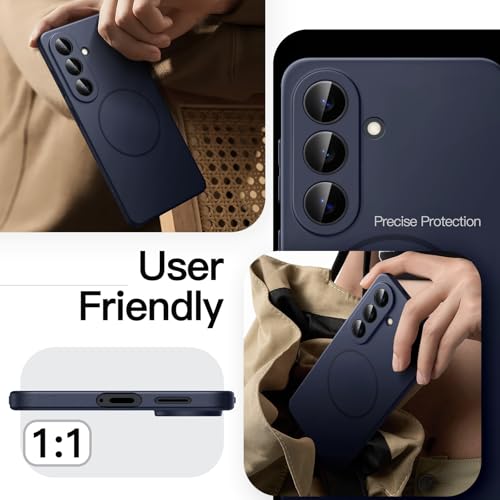 JETech Magnetic Slim Case for Samsung Galaxy S26 Plus, Deep Blue - color: Deep Blue, size: Galaxy S26 Plus