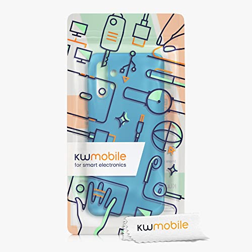 kwmobile Case Compatible with Samsung Galaxy A13 4G Case - Soft Slim Protective TPU Silicone Cover - Caribbean Blue - color: caribbean blue, size: Galaxy A13 4G