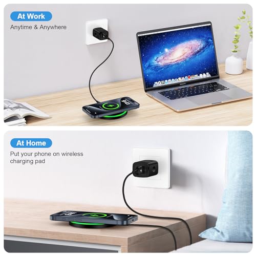Wireless Charger for Moto G Power 2025 2024 Edge 2024,Moto G Stylus 5G (2025) Edge Razr 50 40 Ultra Pro,15W Wireless Charger Station Fast Charging Pad + Adapter for Samsung Galaxy S25 S24 Ultra S23 FE