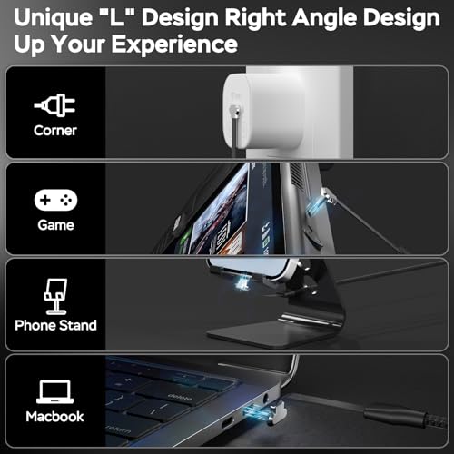 USB C to USB C Cable 6ft, 60W Right Angle USB C Cable - size: 6ft