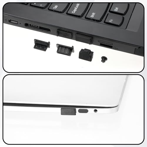 55Pcs USB Port Caps Silicone USB Port Cover Protector Dust Plug