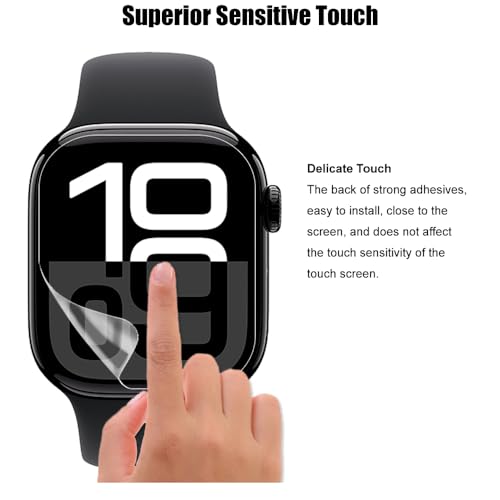 6 Pack TPU Screen Protector For Apple Watch Series 10/11 (46mm) - size: 46mm