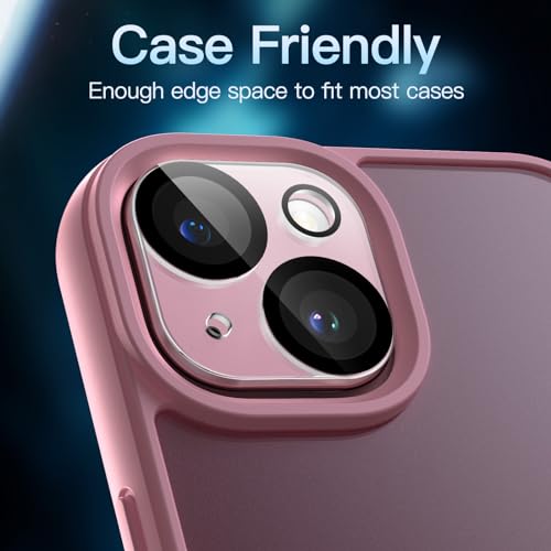 JETech Camera Lens Protector for iPhone 15/15 Plus, 3-Pack | 9H Tempered Glass, HD Clear, Anti-Scratch Protection, Night Shot Compatible, Case-Friendly - size: iPhone 15 / 15 Plus