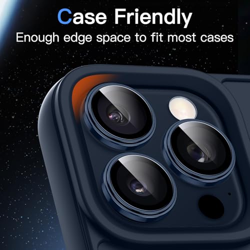 JETech Camera Lens Protector for iPhone 15 Pro/15 Pro Max, Blue Titanium - color: Blue Titanium