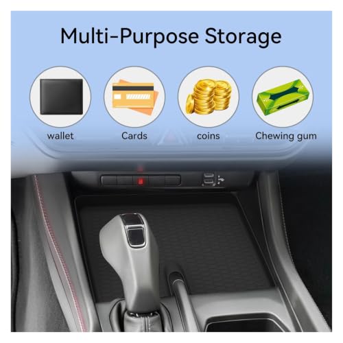 Wireless Charging Pad Non-Slip Pad Phone Charger Mat Protective Mat Car Accessories Compatible with Dodge Charger 2024-2026
