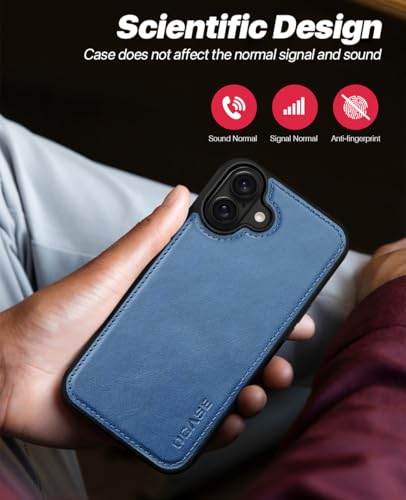 OCASE for iPhone 16 Case Detachable Wallet Case with Card Holder, 2 in 1 Pu Leather Flip Folio with RFID Blocking Stand Wrist Strap Shockproof Phone Cover 6.1 Inch 2024, Light Blue - color: Light Blue, size: iPhone 16