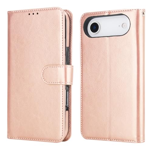 Bocasal Detachable Wallet Case Card Holder for iPhone 17 Air, Rose Gold - color: Rose Gold