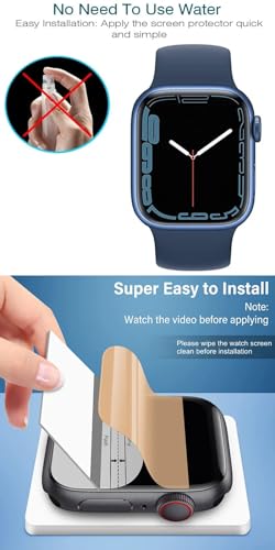 5Pcs Hydrogel Screen Protector for Apple Watch Series 11, 10/11, 10 Aluminum 46mm Smartwatch Soft HD Clear TPU Film Touch Sensitive, Self-Healing, Anti-Scratch, Ultra-Thin, Easy Installation