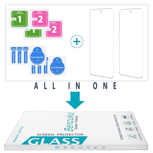 2 Pack Screen Protector for Motorola Moto G 5G 2024 Tempered Glass - color: Clear-Moto G 5G 2024
