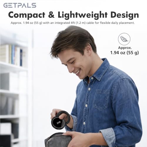 25W Magnetic Portable Fast Wireless Charging Pad for Apple iPhone Series - color: 2Black