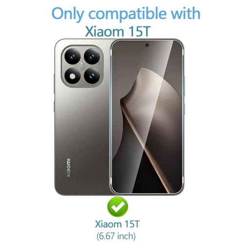 Anoowkoa 3 Pack Designed for Xiaomi 15T/Xiaomi 15T Pro Screen Protector - color: Xiaomi 15T/Xiaomi 15T Pro