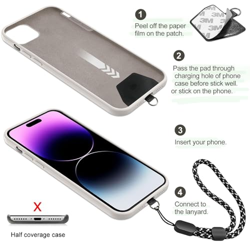 Limvory Cell Phone Lanyard, 5 Pack Adjustable Phone Wrist Strap - color: Mix Color