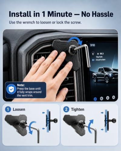 Magnetic Air Vent Phone Holder Compatible with Ford F150 2021-2026