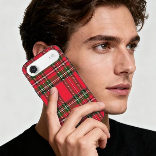Royal Stewart TartanAnti-Yellowing Soft TPU Phone Case for iPhone 17, Shockproof and Scratch-Resistant Case - color: black-style-75