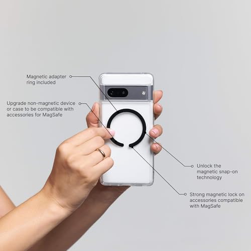 Snoopy Hugging Heart Love Design PopSockets PopGrip for MagSafe - style: Magnetic PopGrip