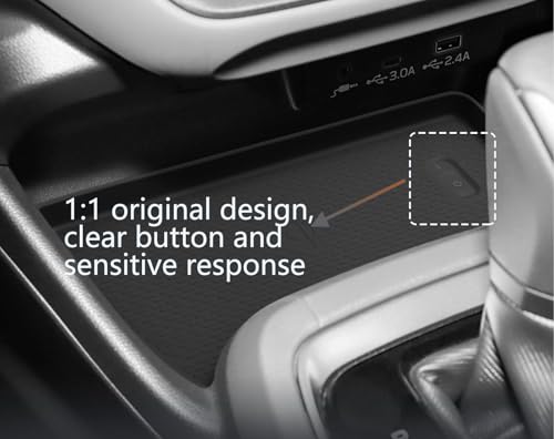 Wireless Charging Protective Mat for Subaru Crosstrek 2025, Car Wireless Charger Anti-Slip Pad, Cordless Charger Heat Insulating Silicone Material Non Slip Waterproof Accessories for Car Easy to Clean