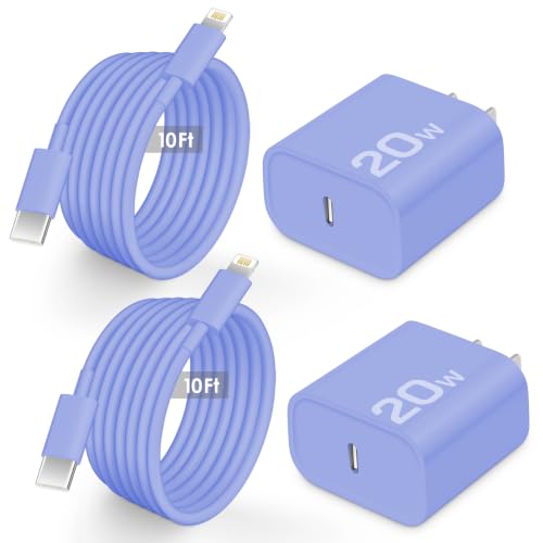 AISNI Fast Charger for iPhone 14 13 with 10 Ft iPhone Charger Cable - color: Ultramarine, size: 10ft
