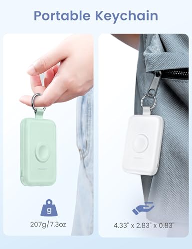 RORRY CharmGo Portable Charger, 10000mAh 20W Fast Charging Power Bank - color: Milk