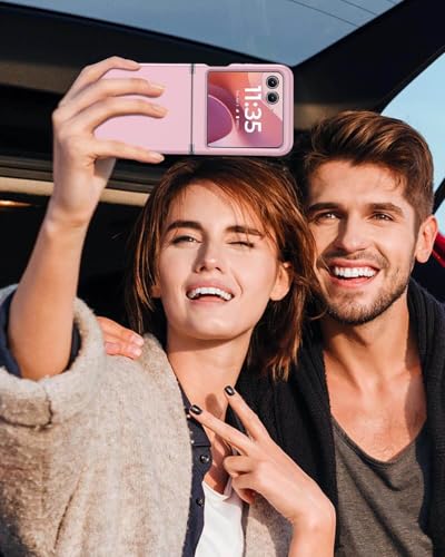 Hinge Protection for Motorola Razr 2026/2025/2024 Case (Pink) | TPU bumper & hard PC, raised camera edges, shockproof, slim, lightweight, dual-layer cover, wireless charging compatible - color: Pink