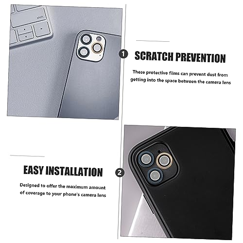 4pcs Phone Lens Protector Compatible Scratch-resistant Thin Cellphone Lens Cover Practical Film for Maximum Camera Coverage High-resolution Friendly Easy to Apply