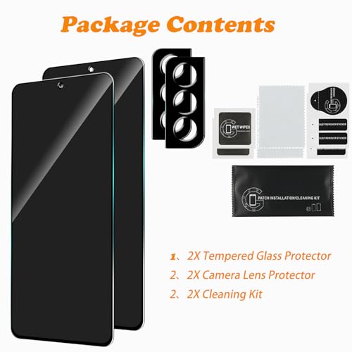 Privacy Screen Protector for Samsung Galaxy S22 + Lens Protector