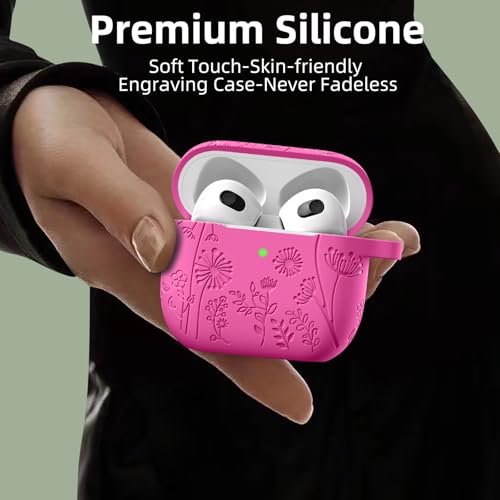 Lerobo for AirPods 5 AirPods 4 Case with Cleaner Kit & Keychain, Rose Pink - color: A-Rose Pink, size: AirPods 5&4