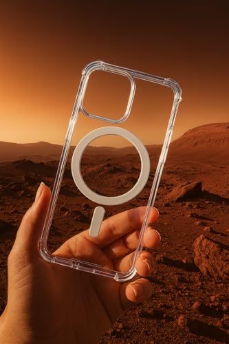 C&M Design for iPhone 16 Pro Clear Case: 16 Pro Phone Clear Case Magnetic Military Grade Drop Protection Anti Yellowing Cell Phone Cover - Rugged Shockproof Protective Bumper Transparent Cases(Clear)