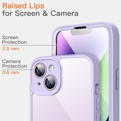 JETech Case for iPhone 14, 360° Protection, Light Purple - color: Light Purple