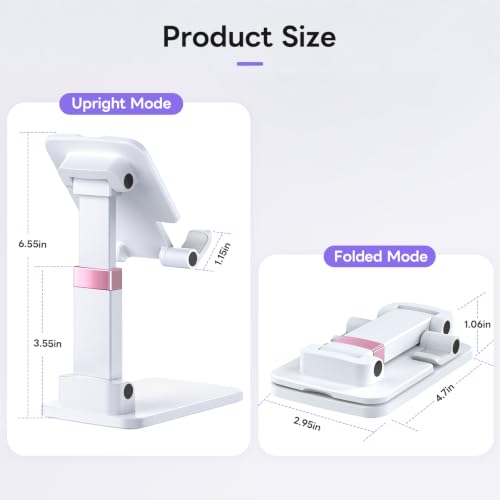 Cell Phone Stand Cute Mobile Holder For iPhone Desk Office Accessories - color: 01-White