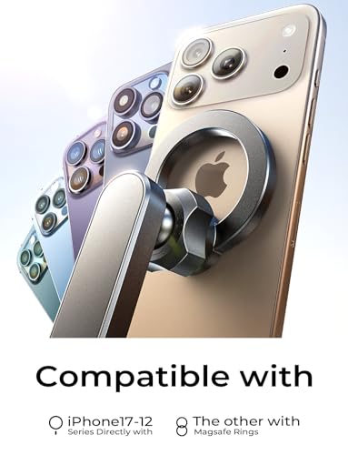 LISEN for MagSafe Car Mount Magnetic Phone Holder for Your Car Magnet Air Vent Cell Phone Holder Mount Car Accessories Gift for Men Women fit iPhone 17-12 Dashboard Mount Kits