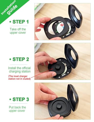 Wireless Charging Case for Oura Ring 3 Charger, 2000mAh Portable Travel Charging Station Fits All-Sized Ring Gen 3, 30-Day Runtime (Official Charger NOT Included),Black