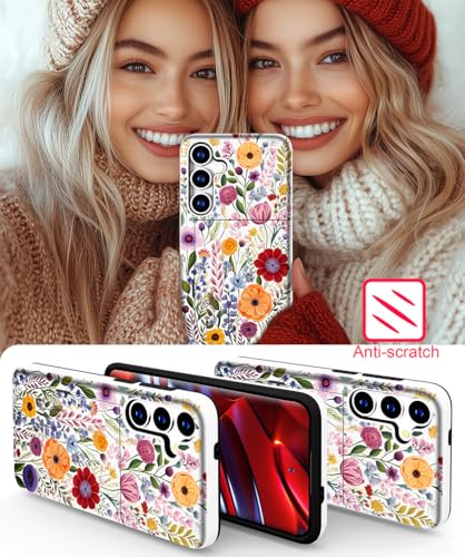for Samsung Galaxy S24 / S25 Case - Red Nice Floral - color: Red Nice Floral