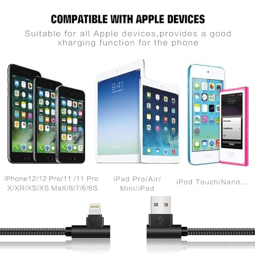 iPhone Cable 5 Pack(3/3/6/6/10FT) MFI Certified Lightning Cable