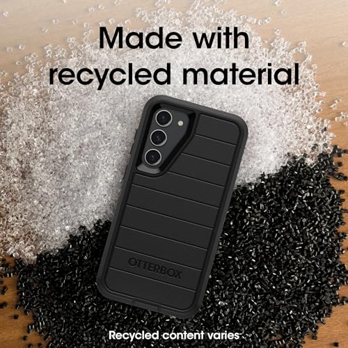 OtterBox Galaxy S23+ (Only) - Defender Series Case - Black, Rugged & Durable - with Port Protection - Includes Holster Clip Kickstand - Microbial Defense Protection - Non-Retail Packaging - color: Black