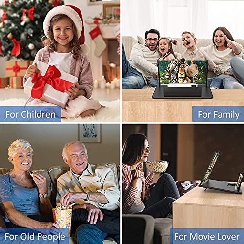 16 inch 3D HD Magnifying Screen Magnifier for Cell Phone - color: Black-16''