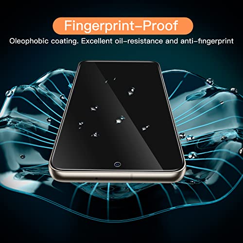 JETech Screen Protector for Samsung Galaxy S23, 3-Pack | HD Clear, Fingerprint ID Compatible, Anti-Scratch Glass - size: Galaxy S23