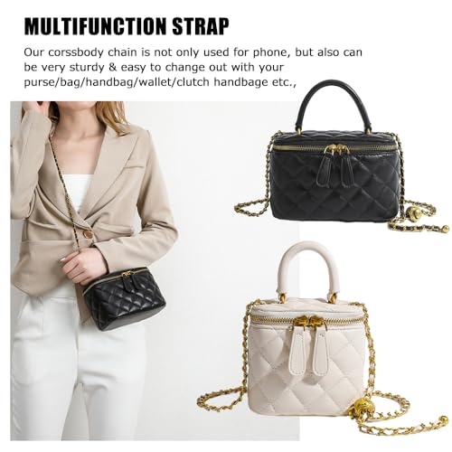 2Pcs Phone Crossbody Lanyard and Wrist Strap, Universal Cell Phone Lanyard Strap with 2Tether Tab - color: D