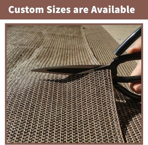 SUNNY GUARD 3' x 16' Balcony Privacy Screen, HDPE Patio Railing Cover Fence - color: Brown, size: 0 3' x 1 6'