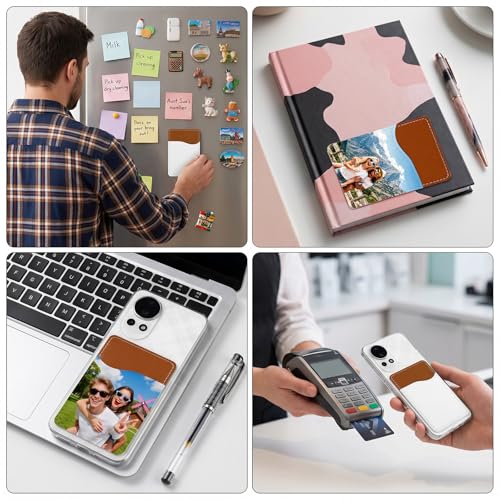 25 Pcs Sublimation Blank Phone Wallet PU Leather Phone Card Holder Transfer