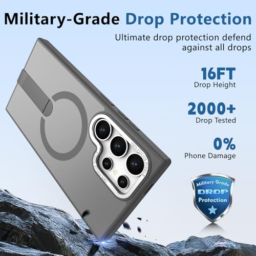 for Samsung Galaxy-S24-Ultra Case, Slim Fit & Matte, Gray - color: Gray, size: Galaxy S24 Ultra 6.8"