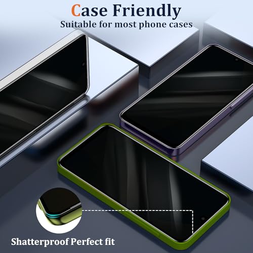 Asstar [2 Pack Privacy Screen Protector for Samsung Galaxy A37 5G | 9H Tempered Glass Samsung Galaxy A37 5G Privacy Screen Protector, Anti-Spy, Anti-Scratch, Case Friendly, Easy Install Frame - color: Black-Galaxy A37