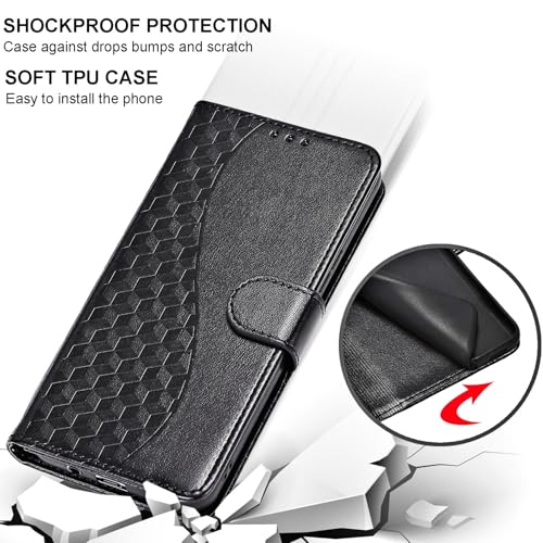 for Samsung Galaxy S26 5G Wallet case, Black | 3 Card Holders, Kickstand, Shockproof TPU Shell, PU Leather, Magnetic Closure, Protective Flip Folio Cover, Women - color: 3