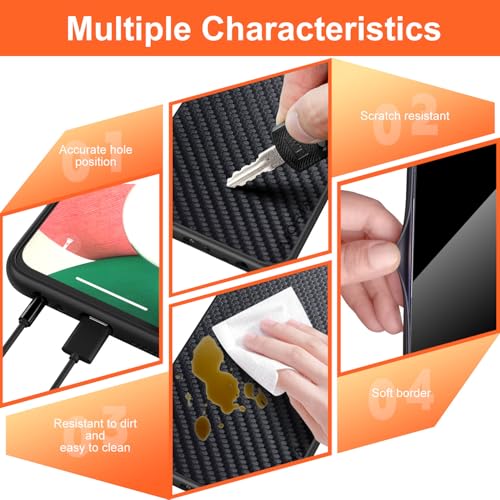 Case for Motorola Moto G Power 2025 Carbon Fibre Texture Shockproof Slim Case Non-Slip Full Body Protective Phone Case (Black, for Moto G Power 2025) - color: Black Power 2025