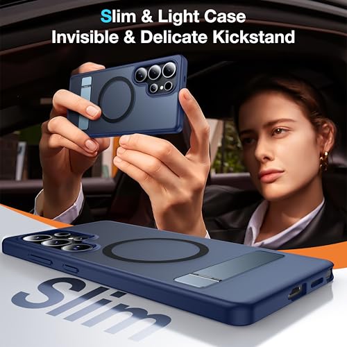 for Samsung Galaxy S25 Ultra Case with MagSafe - color: Blue, size: Galaxy S25 Ultra with Stand