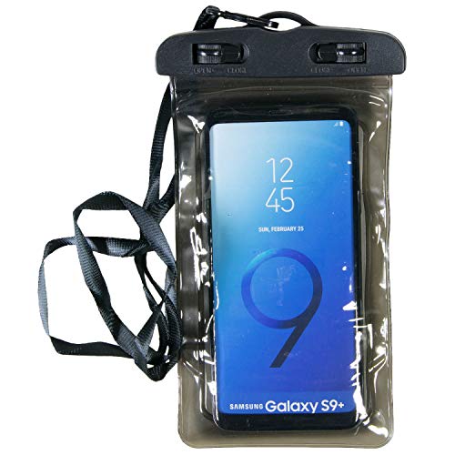 CoverON Universal Waterproof Case, IPX8 Waterproof Phone Pouch Dry Bag Compatible for iPhone/Galaxy/LG/Motorola/Pixel Any Phone up to 6.5" Pouch for Swim Beach Kayaking Travel (2 Pack) - Green/Black
